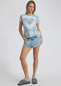 ONE TEASPOON Bandits Low Waist Denim Short - Riviera Blue