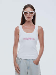 Ena Pelly: ENA PELLY Cosmic Rib Tank - Vintage White