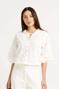 New Arrivals: TUESDAY LABEL Dakota Top - 3D White
