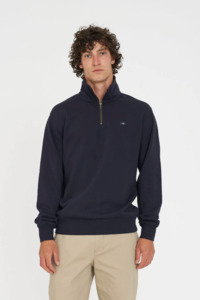 HUFFER Classic 1/4 Zip Jersey / 3 Ball - Navy