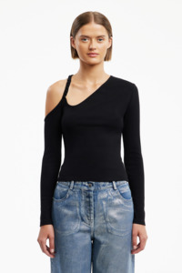 Significant Other: SIGNIFICANT OTHER Cooper Long Sleeve Top - Black