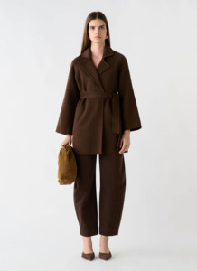 ESMAEE Adele Double Face Coat - Chocolate