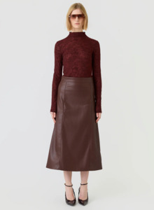 ESMAEE Fallow Lace Top - Mulberry