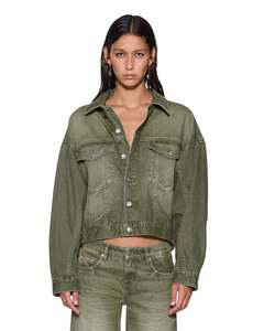 KSUBI Relax Trucker Jacket Militant - Green