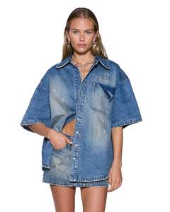Ksubi: KSUBI Garage Denim S/S Shirt - Painter Blue