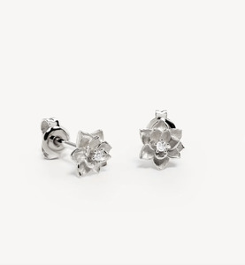 BY CHARLOTTE Bloom Within Lotus Stud Earrings- Sterling Silver