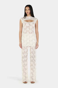 OWNLEY Odessa Pant -Ivory