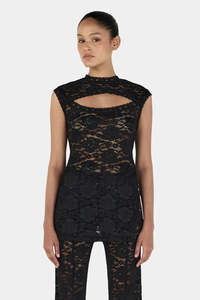 New Arrivals: OWNLEY Nabila Top - Black