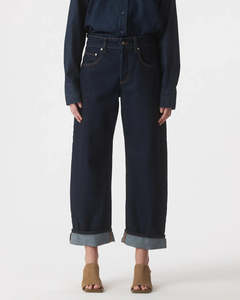 NOBODY DENIM Nadia Jean Cuffed - Pure Blue