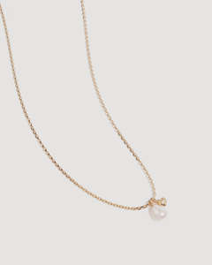 Womens: BY CHARLOTTE Under the Moonlight Pearl Necklace - 18k Gold Vermeil