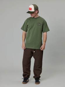 JUST ANOTHER FISHERMAN Boatworks & Salvage Sea Tee - Alpine