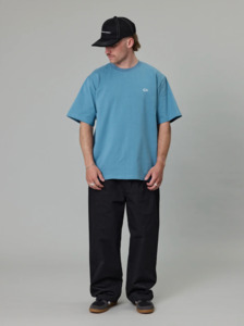JUST ANOTHER FISHERMAN Tag Heavy Shore Tee - Military Blue