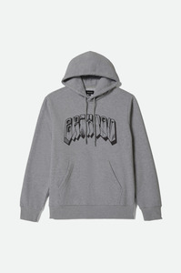 BRIXTON Banded Relaxed Hoodie - Gunmetal Heather