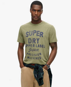 SUPERDRY Copper Label Workwear T-Shirt - Hushed Olive Grit