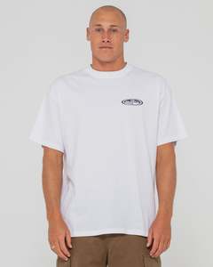 RUSTY Faden Short Sleeve Tee - White