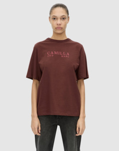 CAMILLA & MARC Era Graphic Tee - Burgundy