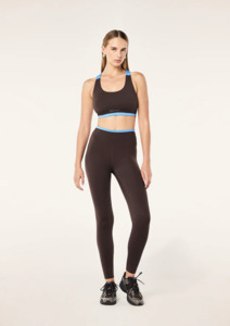 P.E NATION Vita Full Length Legging - Coffee & Marina Blue