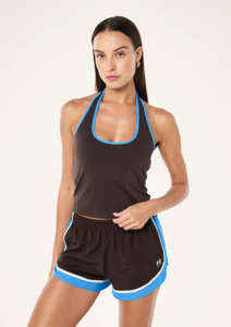 P.E NATION Radar Halter Tank - Coffee & Marina
