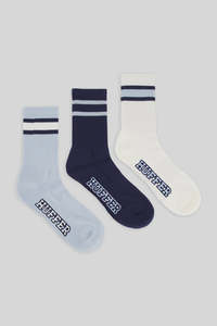 HUFFER Rib Sock / All Star 3 Pack - Multi