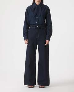 OUTLAND DENIM Skye Mid Wide Trouser - Starlight