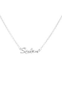 STOLEN GIRLFRIENDS CLUB Script Necklace - Silver