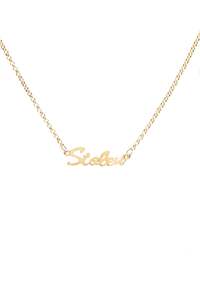 Stolen Girlfriends Club: STOELN GIRLFRIENDS CLUB Stolen Script Necklace - Gold Plated