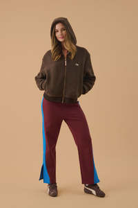 ARAMINTA JAMES Sherpa Hooded Jacket - Dark Chocolate