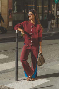 ARAMINTA JAMES Sherpa Cardigan - Chocolate Truffle