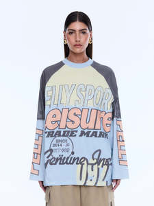 ENA PELLY Trademark Long Sleeve Tee - Multi / Pelly Sport