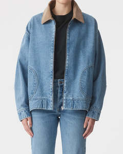 NOBODY DENIM Gina Oversized Bomber Jacket - Tonal