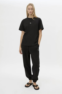 CAMILLA AND MARC Relaxed Lyra Logo Tee - Black / White