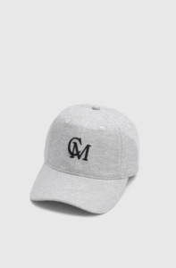 CAMILLA AND MARC Isolde Embroidered Logo Cap - Grey Marle / Black