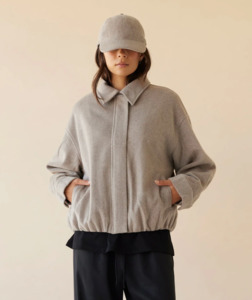 DEAR DYLAN Wool Cashmere Bomber - Doe