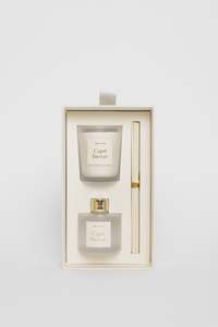 WILLOW & MAE Capri Breeze Ivory 70g Candle + 50ml Diffuser Set