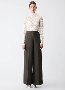 Esmaee: ESMAEE Symmetry Pant - Dark Olive