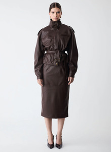 Esmaee: ESMAEE Forme Jacket - Chocolate