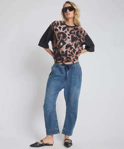 One Teaspoon: ONE TEASPOON Go Wild Kobe Tee - Animal