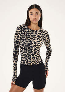 P.E NATION Foundation Long Sleeve Top - Leopard