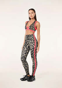 P.E NATION Highgate Full Length Legging - Leopard/ Diva Pink