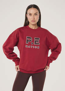P.E NATION Strike Sweat - Cherry