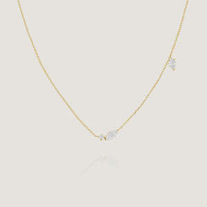 ROSEFIELD Mixed Crystals Necklace - Gold