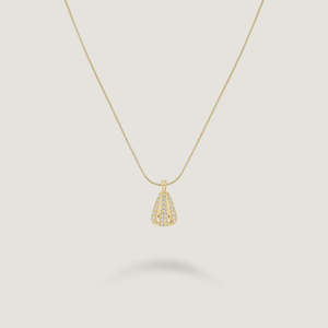 ROSEFIELD Pave Striped Necklace - Gold