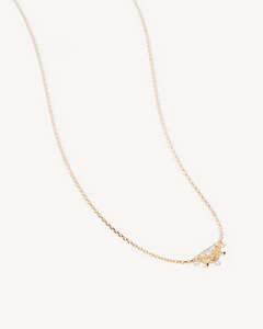 BY CHARLOTTE  Lotus Rain Necklace - 18k Gold Vermeil