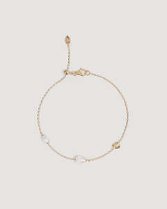 BY CHARLOTTE Under the Moonlight Pearl Bracelet - 18K Gold Vermeil