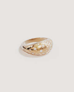By Charlotte: BY CHARLOTTE My Moon and Stars Ring - 18k Gold Vermeil