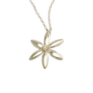 Necklace: Puawānanga Flower Silver Necklace | pendant necklace | nz jewellery