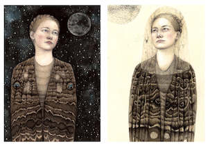 Gift Cards Nz Contemporary Painting Frith Wilkinson: Biophilia 3 card | nz contemporary painting | frith wilkinson