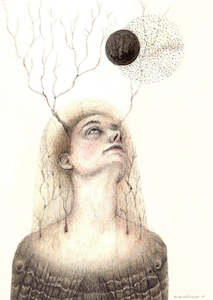 Gift Cards Nz Contemporary Painting Frith Wilkinson: Biosphere 3 card | nz contemporary painting | frith wilkinson