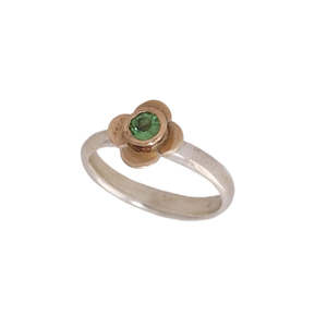 Quatrefoil Silver and Gold Rings | Redmanuka | nz jewellery