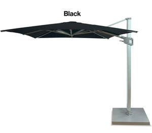 Bali 2.5sq Cantilever Black Umbrella